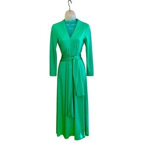 Vintage 1970’s Victor Costa Tie Waist Maxi Dress Size 6